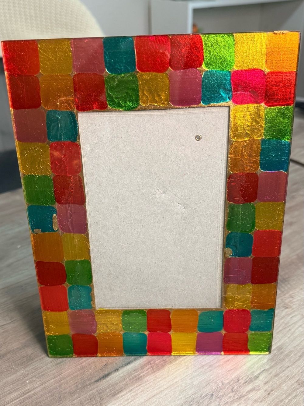 Colorful Mosaic Glass Photo Frame - 4x6